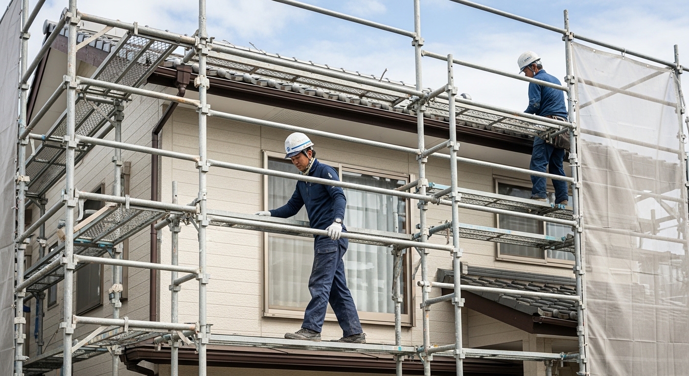 外壁塗装の足場費用はいくら？相場と節約のコツ・注意点を徹底解説