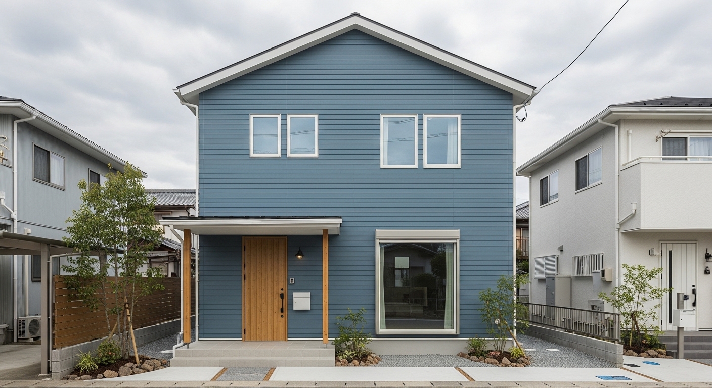 外壁をブルーグレーにするには？色見本の選び方とおしゃれに仕上げるコツ